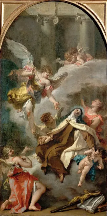 Framed Print : The Vision of Saint Teresa of Avila Framed Print : The Vision of Saint Teresa of Avila