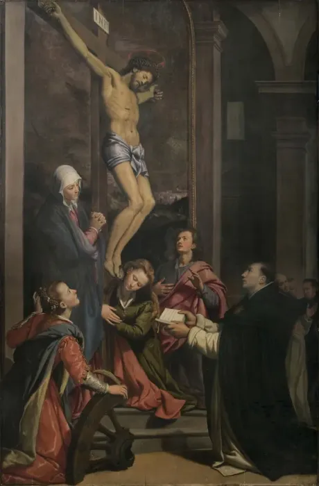 Framed Print : Vision of Saint Thomas Aquinas, 1593. Creator: Santi di Tito (1536-1603) Framed Print : Vision of Saint Thomas Aquinas, 1593. Creator: Santi di Tito (1536-1603)