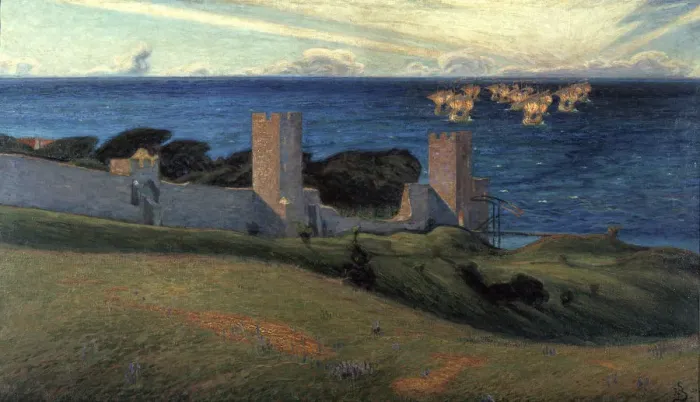 Framed Print : Vision. Scene from Visby, 1894 Framed Print : Vision. Scene from Visby, 1894