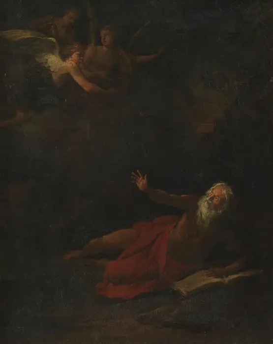 Framed Print : The Vision of St Jerome, 1570-1619. Creator: Lodovico Carracci Framed Print : The Vision of St Jerome, 1570-1619. Creator: Lodovico Carracci