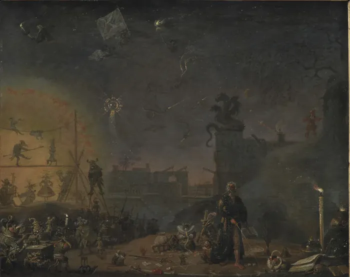 Framed Print : The Vision of the Sunday Child, 1660. Creator: Cornelis Saftleven