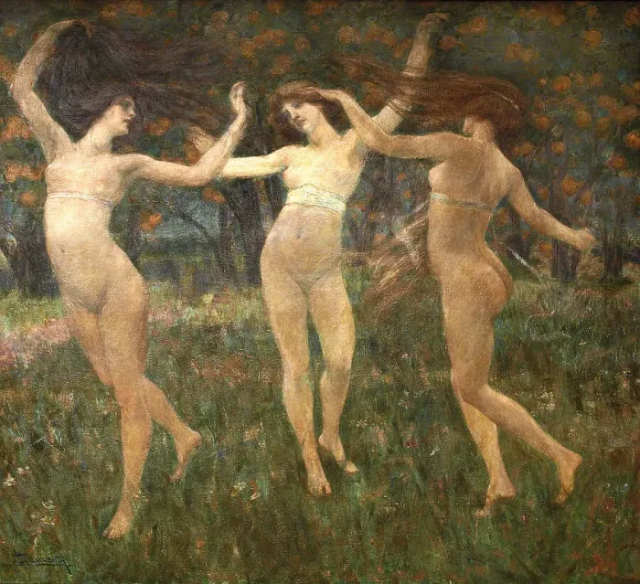 Framed Print : Visione Antica, 1901