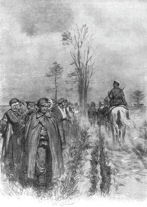 Framed Print : Visions de guerre sur le front russe; …des blesses, tours atteints a la main ou a la tete... 1916. Creator: Unknown Framed Print : Visions de guerre sur le front russe; …des blesses, tours atteints a la main ou a la tete... 1916. Creator: Unknown