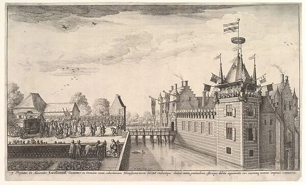 Visit to A. Roelants, 1650. Creator: Wenceslaus Hollar