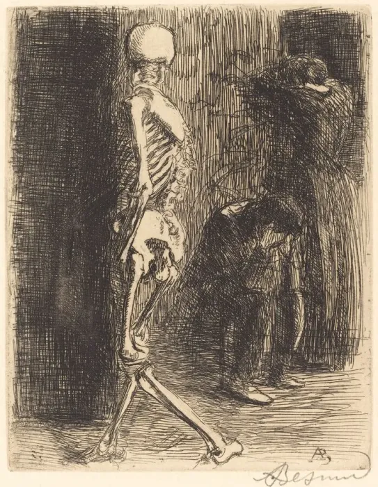 Framed Print : After the Visit (Apres sa visite), 1900. Creator: Paul Albert Besnard Framed Print : After the Visit (Apres sa visite), 1900. Creator: Paul Albert Besnard