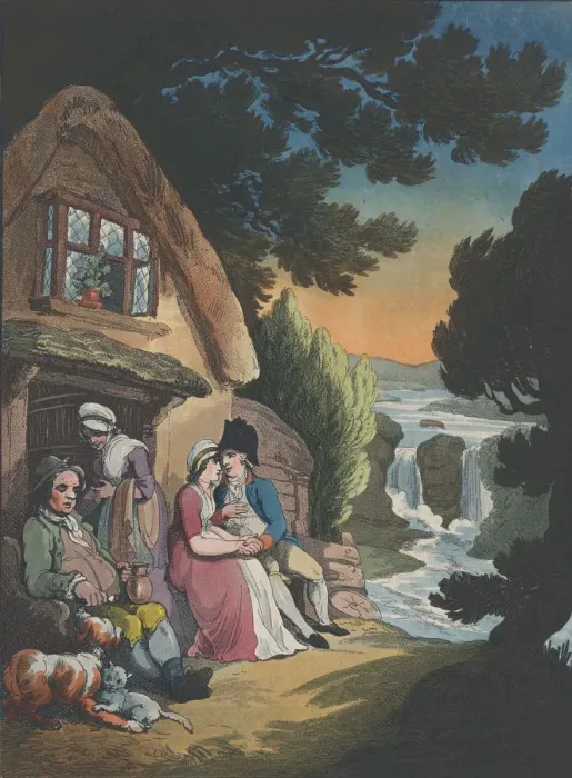 Framed Print : The Visit, August 1, 1799. August 1, 1799. Creator: Thomas Rowlandson Framed Print : The Visit, August 1, 1799. August 1, 1799. Creator: Thomas Rowlandson