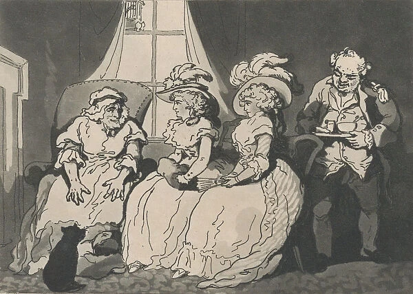 A Visit to the Aunt, December 20, 1794. December 20, 1794. Creator: Thomas Rowlandson