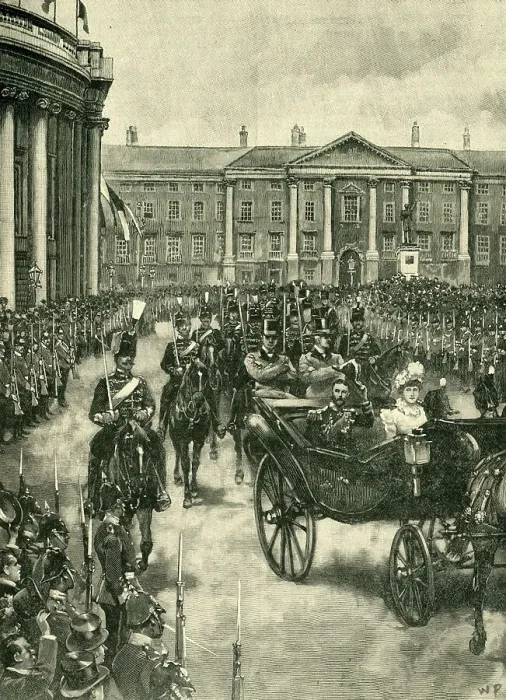 Framed Print : The Visit of the Duke and Duchess of York to Dublin, 1897, (c1900). Creator: W.D Framed Print : The Visit of the Duke and Duchess of York to Dublin, 1897, (c1900). Creator: W.D