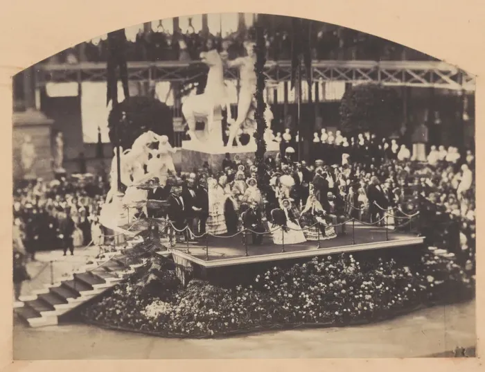 Framed Print : The Visit of the Emperor and Empress to the Crystal Palace, 1855 Framed Print : The Visit of the Emperor and Empress to the Crystal Palace, 1855