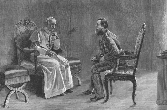 Framed Print : The Visit of the German Emperor, Frederick to Rome 1883; from a picture presented to the German Em Creator: Unknown Framed Print : The Visit of the German Emperor, Frederick to Rome 1883; from a picture presented to the German Em Creator: Unknown