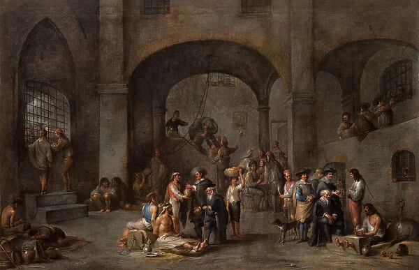 To Visit the Imprisoned, c. 1640. Artist: Wael, Cornelis, de (1592-1667)