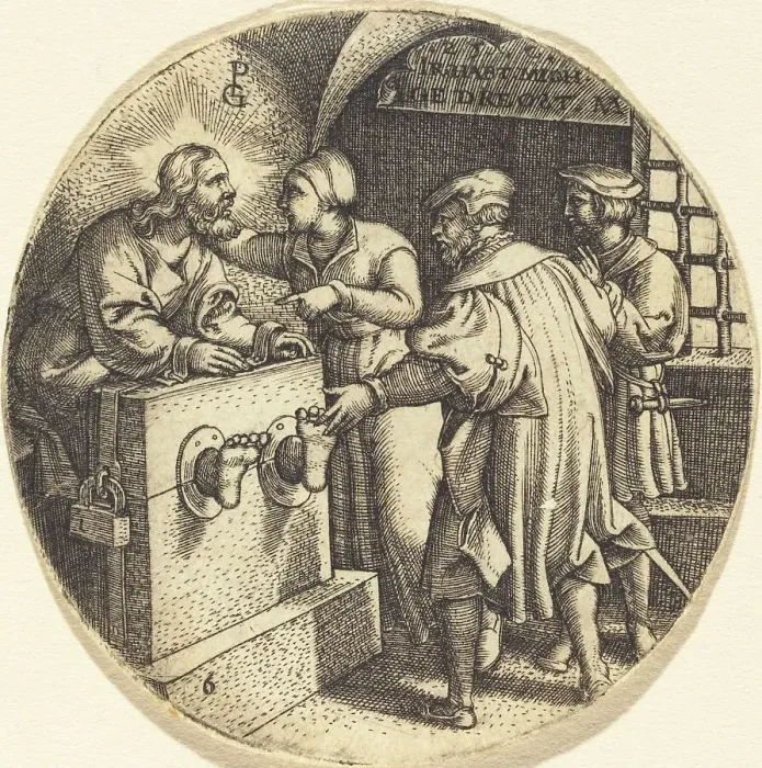 Framed Print : To Visit the Imprisoned. Creator: Georg Pencz Framed Print : To Visit the Imprisoned. Creator: Georg Pencz