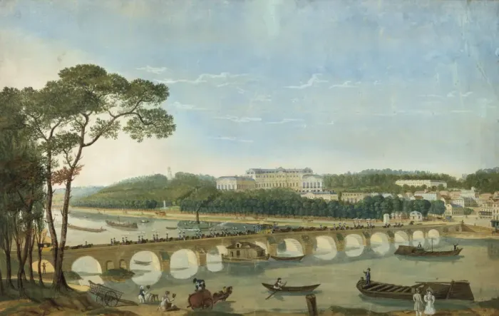 Framed Print : Visit of King Francis I and the Queen of Naples to Charles X at St Cloud, May 1830 (19th century) Framed Print : Visit of King Francis I and the Queen of Naples to Charles X at St Cloud, May 1830 (19th century)