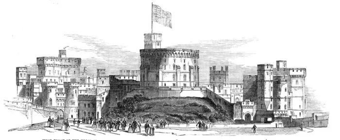 Framed Print : Visit of the King of the French to Queen Victoria... Windsor Castle... 1844 Framed Print : Visit of the King of the French to Queen Victoria... Windsor Castle... 1844
