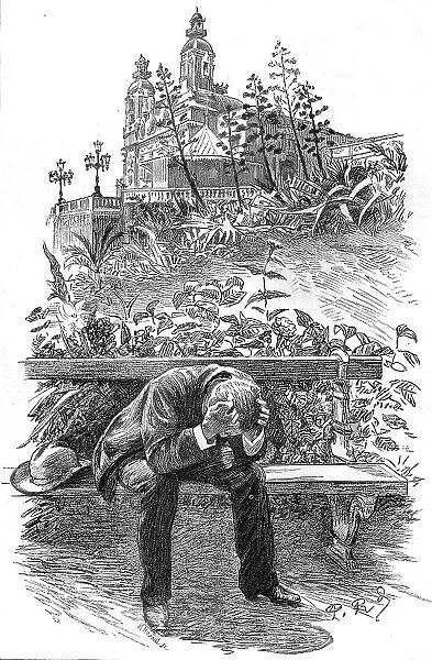 A Visit to Monte Carlo, Despair, 1886. Creator: Paul Charles Renouard