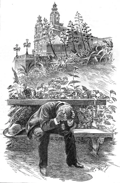 Framed Print : A Visit to Monte Carlo, Despair, 1886. Creator: Paul Charles Renouard Framed Print : A Visit to Monte Carlo, Despair, 1886. Creator: Paul Charles Renouard