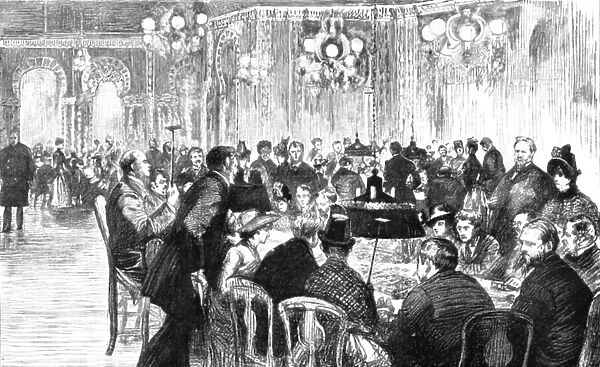 A Visit to Monte Carlo, The Interior of the Gambling Saloon, 1886. Creator: Unknown
