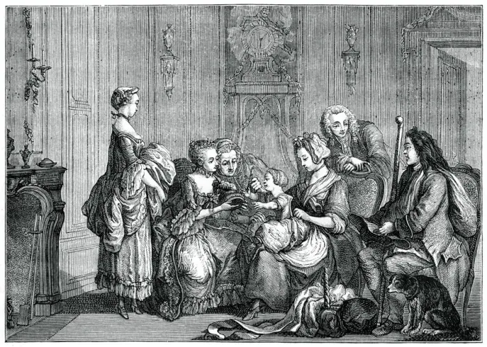 Framed Print : The Visit Of The Nurse, (1885). Artist: Eisen