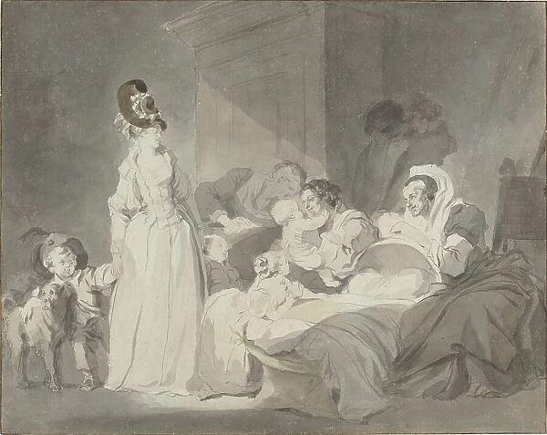 Visit to the Nurse, c. 1780 / 1790. Creator: Jean-Honore Fragonard