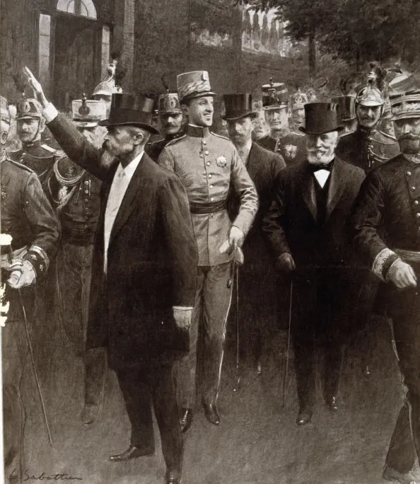 Framed Print : Visit to Paris in 1905 to Alfonso XIII, King of Spain (1886-1941) Framed Print : Visit to Paris in 1905 to Alfonso XIII, King of Spain (1886-1941)