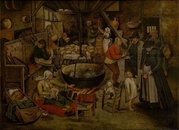 Visit to the Peasants, First third of 17th cen Artist: Brueghel, Pieter, the Younger (1564-1638)