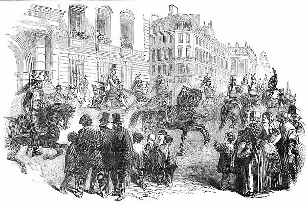 Visit of the President Louis Napoleon to the Garrison of Paris, 1850. Creator: Unknown