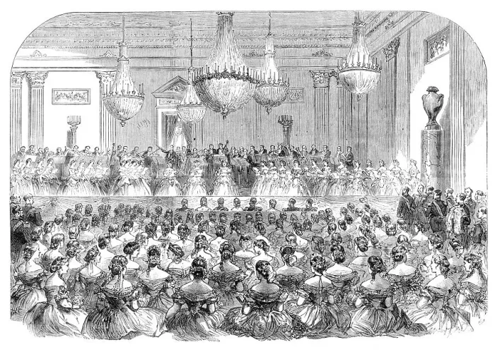 Framed Print : Visit of the Prince and Princess of Wales to Denmark: concert at Christiansborg Palace... 1864. Creator: Unknown Framed Print : Visit of the Prince and Princess of Wales to Denmark: concert at Christiansborg Palace... 1864. Creator: Unknown