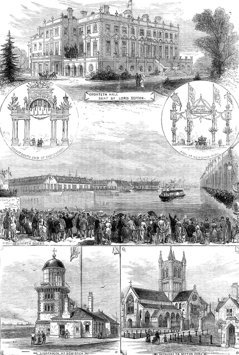Framed Print : Visit of the Prince and Princess of Wales to Liverpool, 1881. Creator: Unknown Framed Print : Visit of the Prince and Princess of Wales to Liverpool, 1881. Creator: Unknown