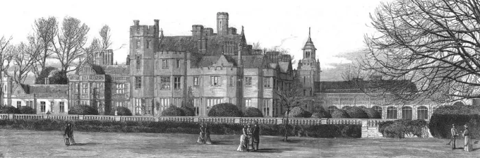 Framed Print : Visit of the Prince of Wales to Bournemouth; Canford Manor, The residence of Lord... 1890. Creator: Unknown Framed Print : Visit of the Prince of Wales to Bournemouth; Canford Manor, The residence of Lord... 1890. Creator: Unknown
