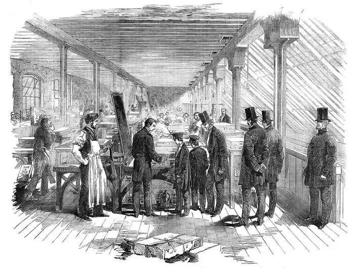 Framed Print : Visit of the Prince of Wales and Prince Alfred to Messrs. Day and Son's Lithographic Establishment, Creator: Day & Son. Visit of the Prince of Wales and Prince Alfred to Messrs. Day and Son's Lithographic Establishment, Creator: Day & Son Framed Print : Visit of the Prince of Wales and Prince Alfred to Messrs. Day and Son's Lithographic Establishment, Creator: Day & Son. Visit of the Prince of Wales and Prince Alfred to Messrs. Day and Son's Lithographic Establishment, Creator: Day & Son