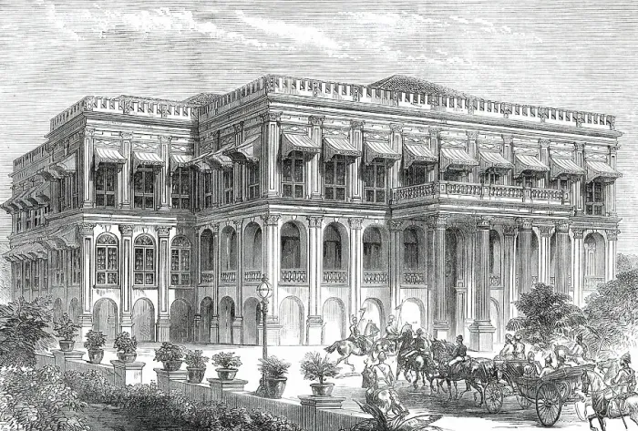 Framed Print : Visit of the Prince of Wales to Sans Souci, Bombay...1876. Creator: Unknown