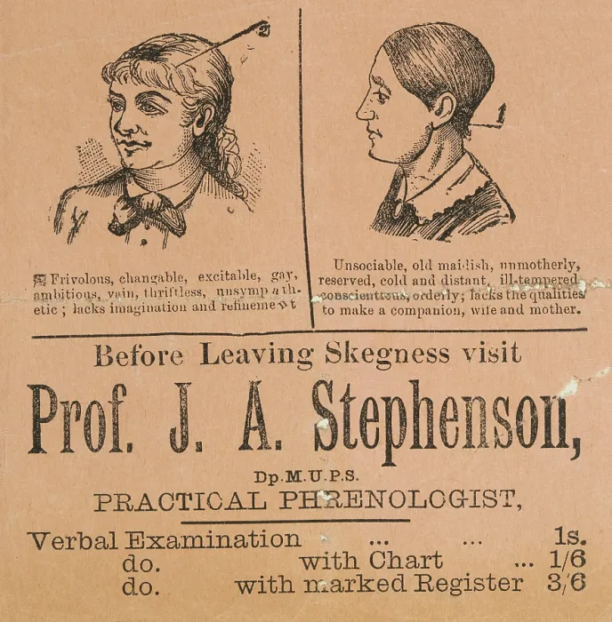 Framed Print : visit Professor J. A. Stephenson, Practical Phrenologist, late 19th century. Creator: Unknown Framed Print : visit Professor J. A. Stephenson, Practical Phrenologist, late 19th century. Creator: Unknown