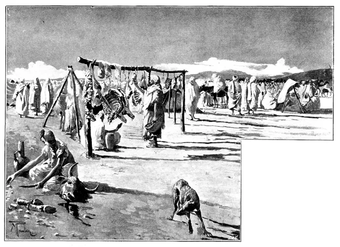 Framed Print : A Visit to Tafilet: a corner of a sok, early in the morning, 1895. Creator: L. A. S Framed Print : A Visit to Tafilet: a corner of a sok, early in the morning, 1895. Creator: L. A. S