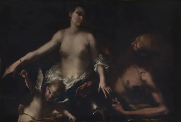 Framed Print : The Visit of Venus to Vulcan Framed Print : The Visit of Venus to Vulcan