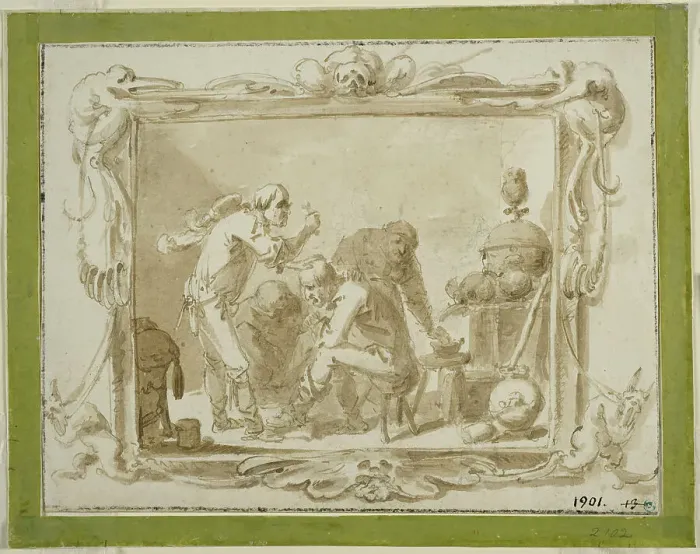 Framed Print : Visit to the Village Dentist. Creators: Andries Dirksz Both, Pieter Jansz. Quast Framed Print : Visit to the Village Dentist. Creators: Andries Dirksz Both, Pieter Jansz. Quast
