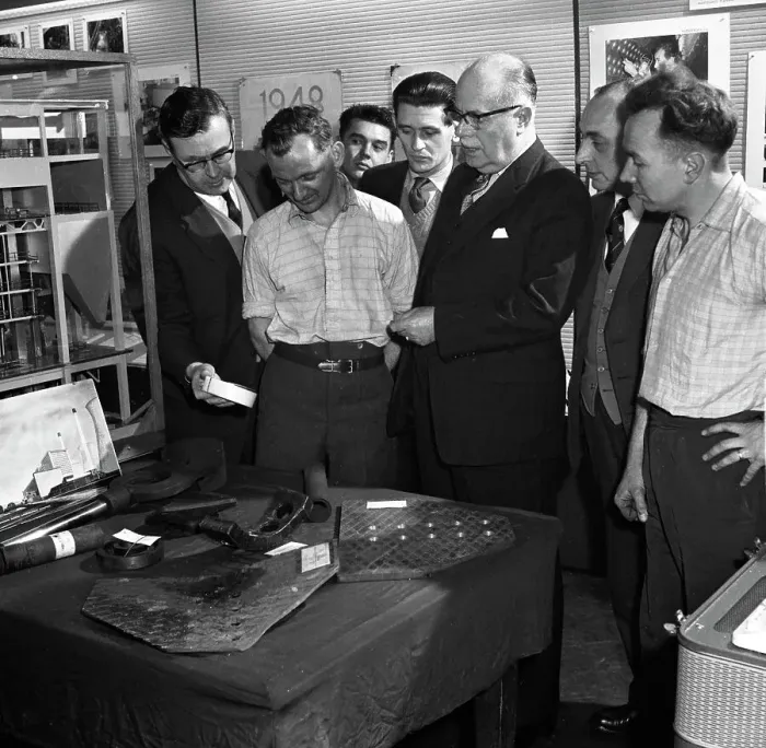 Framed Print : Visit of the Yorkshire Controller to Mexborough Power Station, South Yorkshire, 1960 Framed Print : Visit of the Yorkshire Controller to Mexborough Power Station, South Yorkshire, 1960