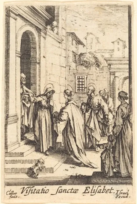 Framed Print : The Visitation, in or after 1630. Creator: Jacques Callot Framed Print : The Visitation, in or after 1630. Creator: Jacques Callot
