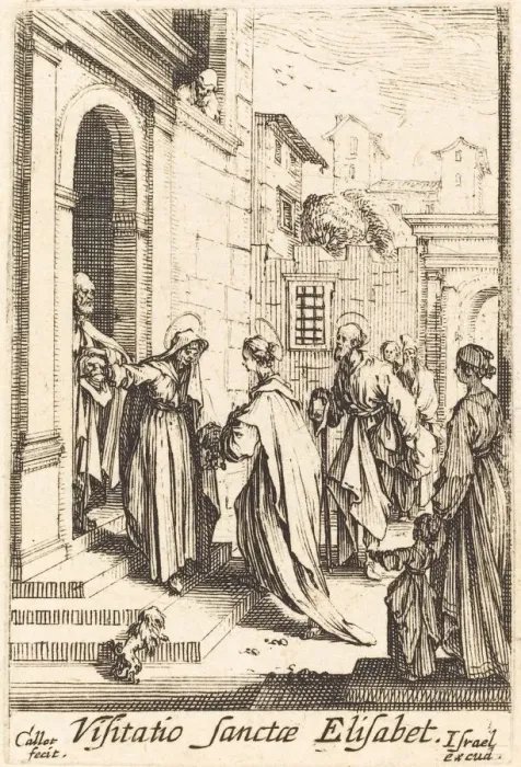 Framed Print : The Visitation, in or after 1630. Creator: Jacques Callot Framed Print : The Visitation, in or after 1630. Creator: Jacques Callot