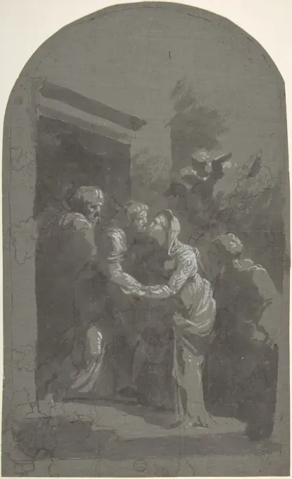 Framed Print : Visitation, 1768-1837. Creator: Domingos Antonio de Sequeira Framed Print : Visitation, 1768-1837. Creator: Domingos Antonio de Sequeira