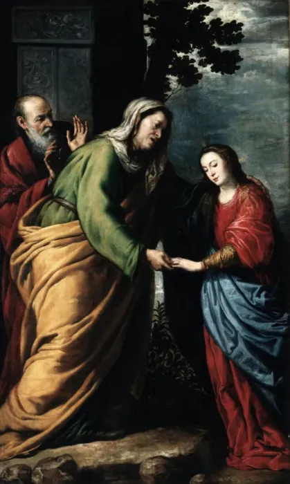 Framed Print : The Visitation. Artist: Pereda y Salgado, Antonio, de (1611-1678) Framed Print : The Visitation. Artist: Pereda y Salgado, Antonio, de (1611-1678)