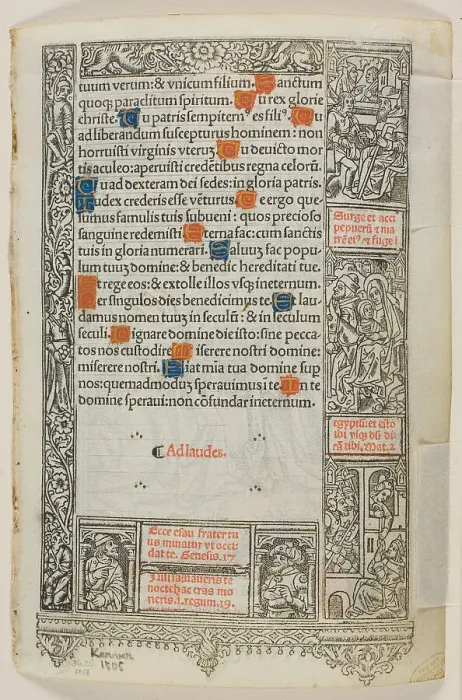 Framed Print : Visitation, from the Book of Hours, n.d. Creator: Thielmann Kerver Framed Print : Visitation, from the Book of Hours, n.d. Creator: Thielmann Kerver