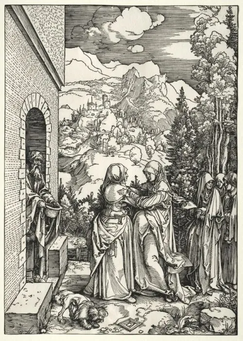 Framed Print : The Visitation, c. 1504. Creator: Albrecht Dürer (German, 1471-1528) Framed Print : The Visitation, c. 1504. Creator: Albrecht Dürer (German, 1471-1528)