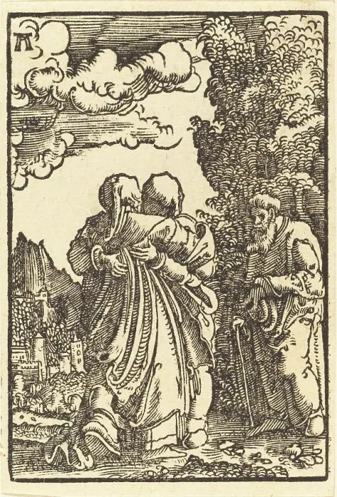 Framed Print : The Visitation, c. 1513. Creator: Albrecht Altdorfer Framed Print : The Visitation, c. 1513. Creator: Albrecht Altdorfer