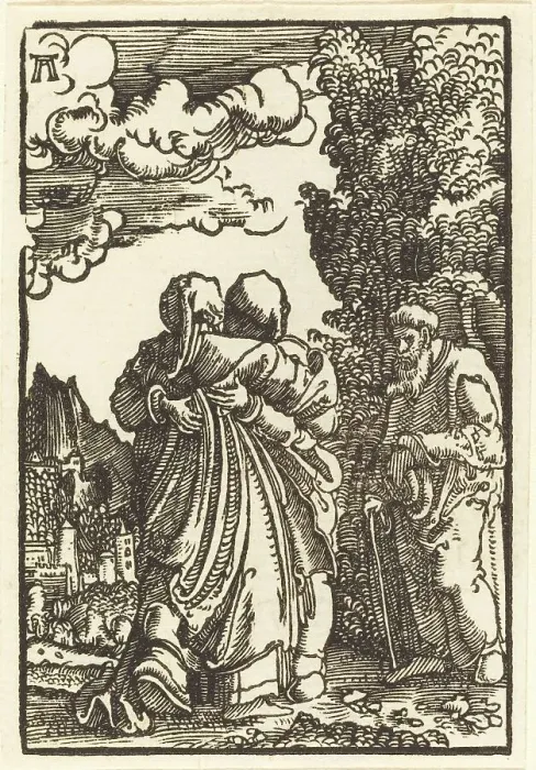 Framed Print : The Visitation, c. 1513. Creator: Albrecht Altdorfer Framed Print : The Visitation, c. 1513. Creator: Albrecht Altdorfer