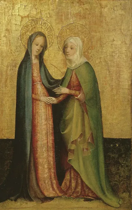 Framed Print : The Visitation. Creator: Laurentiusmästaren Framed Print : The Visitation. Creator: Laurentiusmästaren