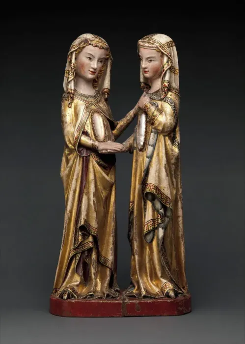 Framed Print : The Visitation, German, ca. 1310-20. Creator: Unknown Framed Print : The Visitation, German, ca. 1310-20. Creator: Unknown