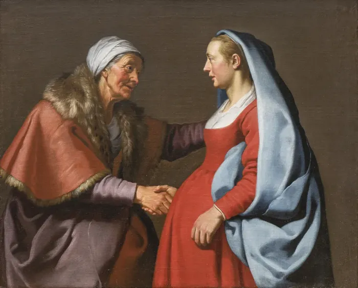 Framed Print : The Visitation (Luke 1:39-42), c1629-1633. Creator: Lambert Jacobsz Framed Print : The Visitation (Luke 1:39-42), c1629-1633. Creator: Lambert Jacobsz