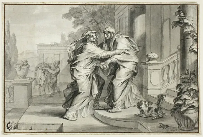 Framed Print : The Visitation, n.d. Creator: Ottmar Elliger, the younger Framed Print : The Visitation, n.d. Creator: Ottmar Elliger, the younger
