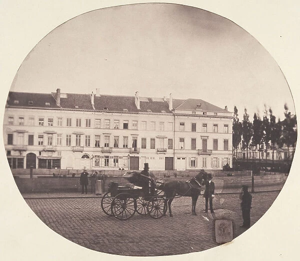 Visite d un ami de Lille, 1854. Creator: Louis-Pierre-Theophile Dubois de Nehaut