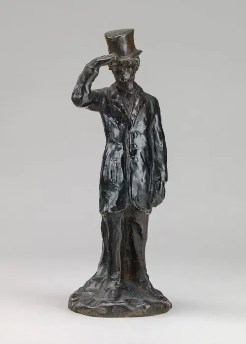 Framed Print : The Visitor (Le visiteur), model probably after 1860, cast around February 1956 Framed Print : The Visitor (Le visiteur), model probably after 1860, cast around February 1956